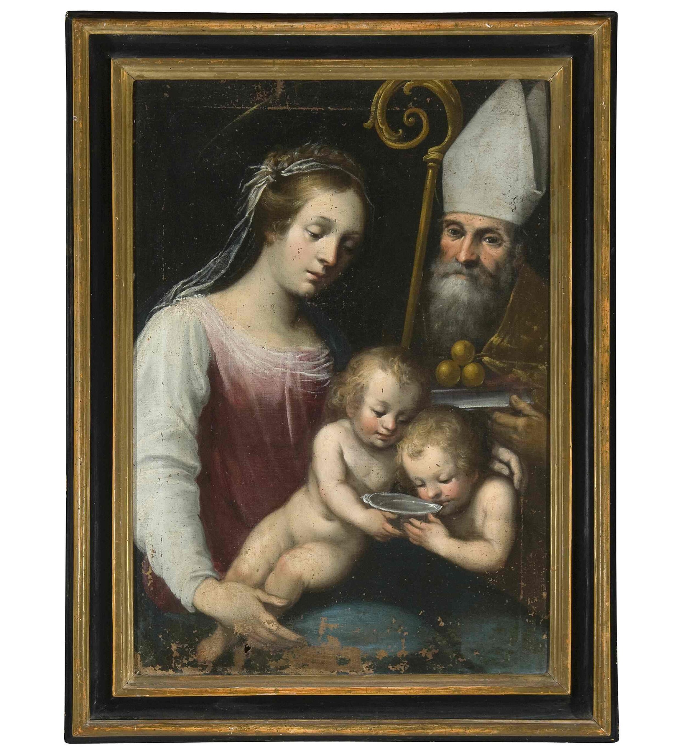 Madonna con Bambino, San Giovannino e San Nicola di Bari