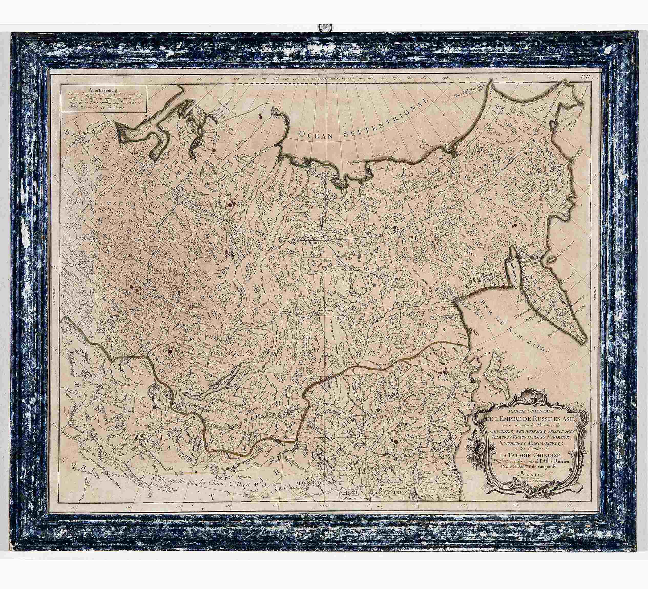 Carta geografica dell’Impero Russo in Asia