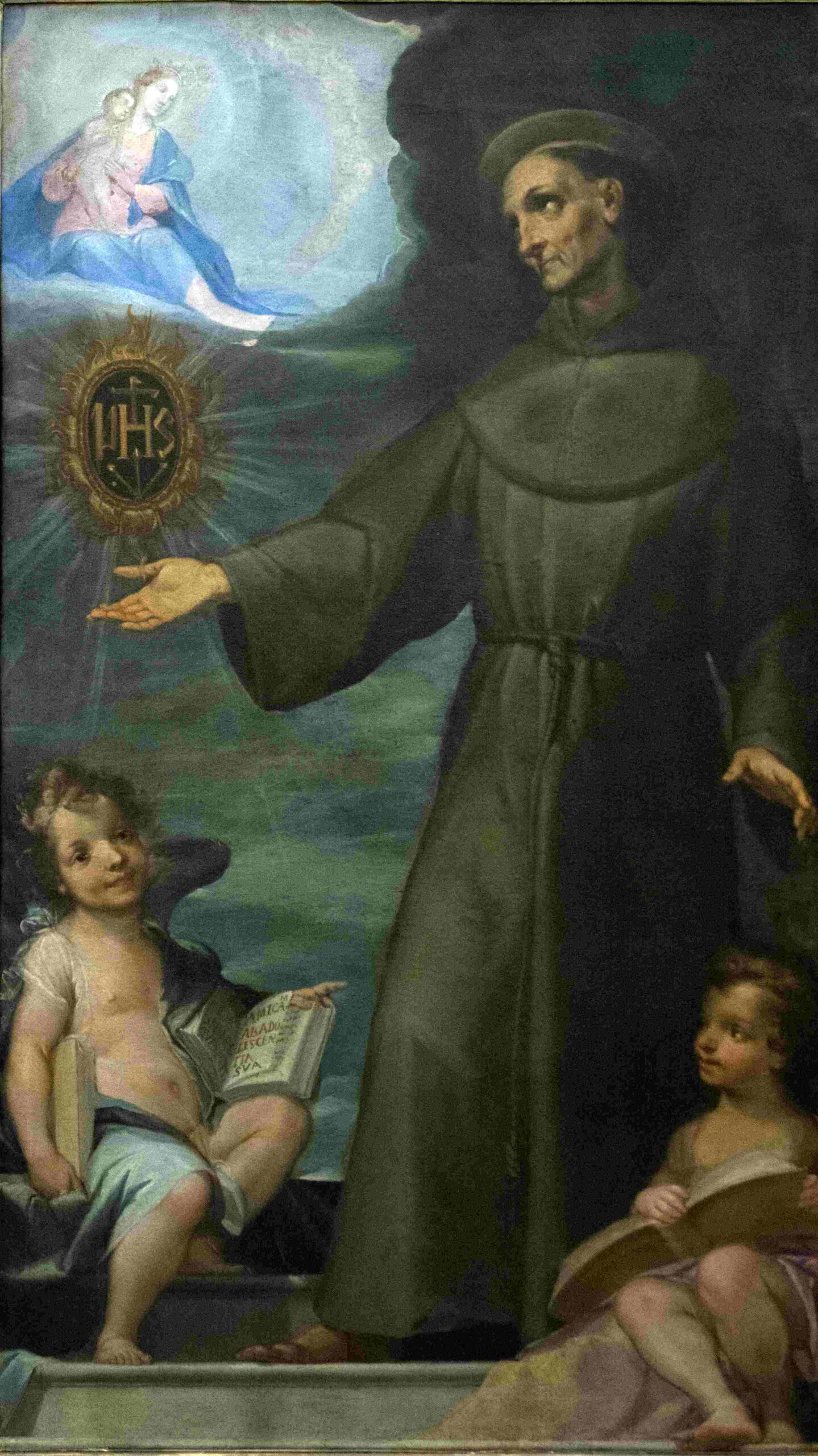 La Madonna col Bambino appare a San Bernardino da Siena