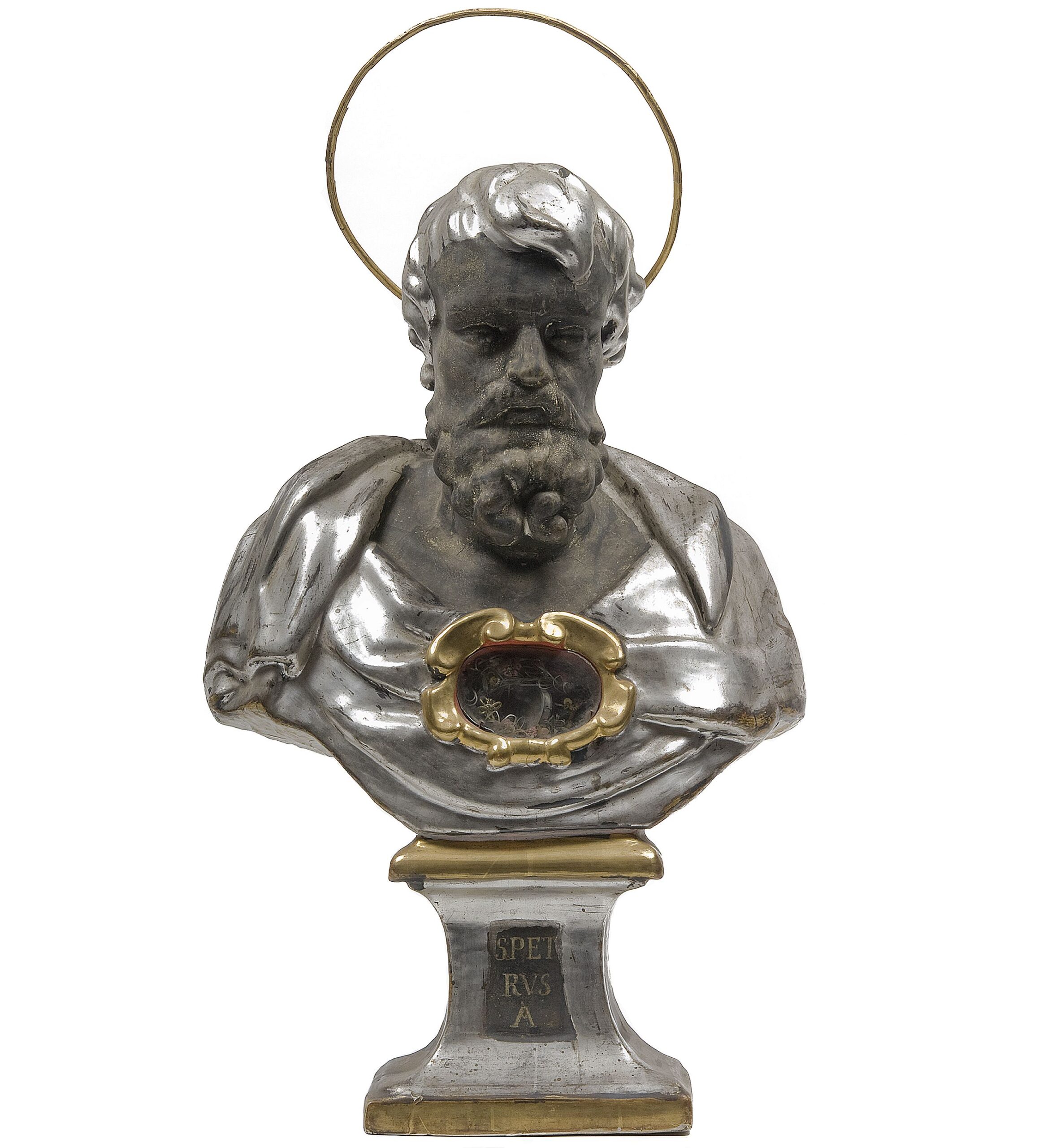Reliquiario a busto raffigurante san Pietro
