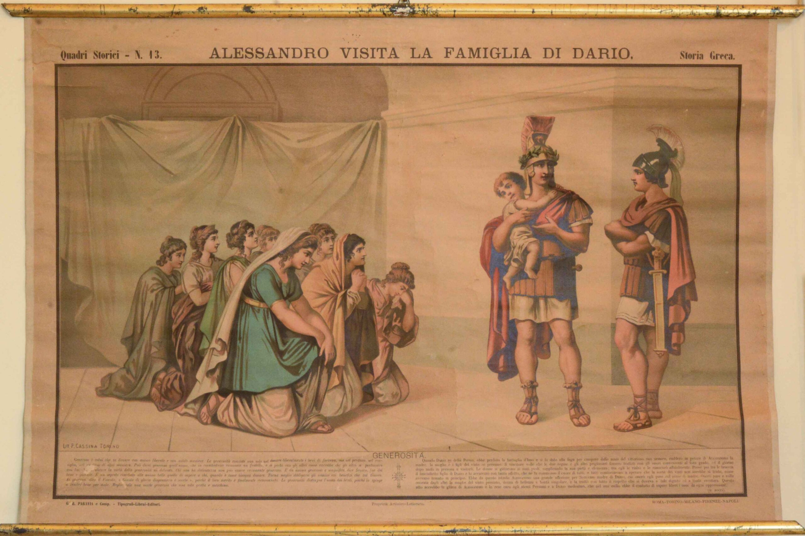 Alessandro visita la famiglia di Dario