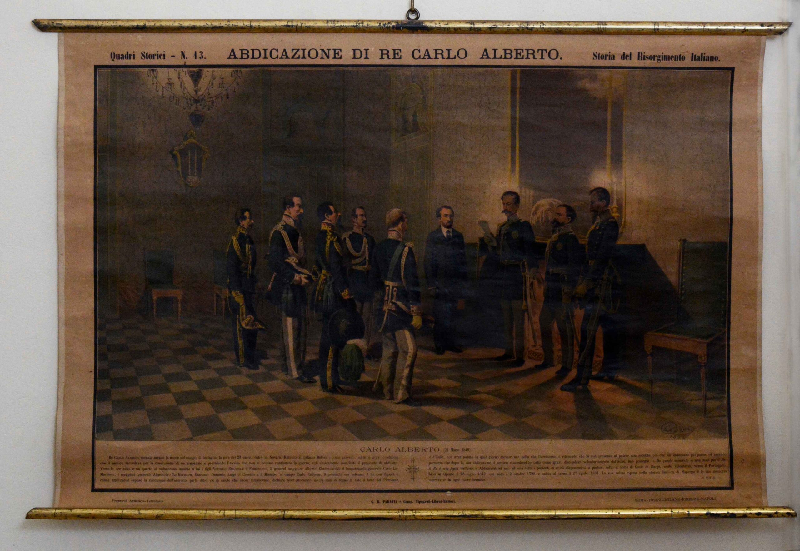 Abdicazione di re Carlo Alberto