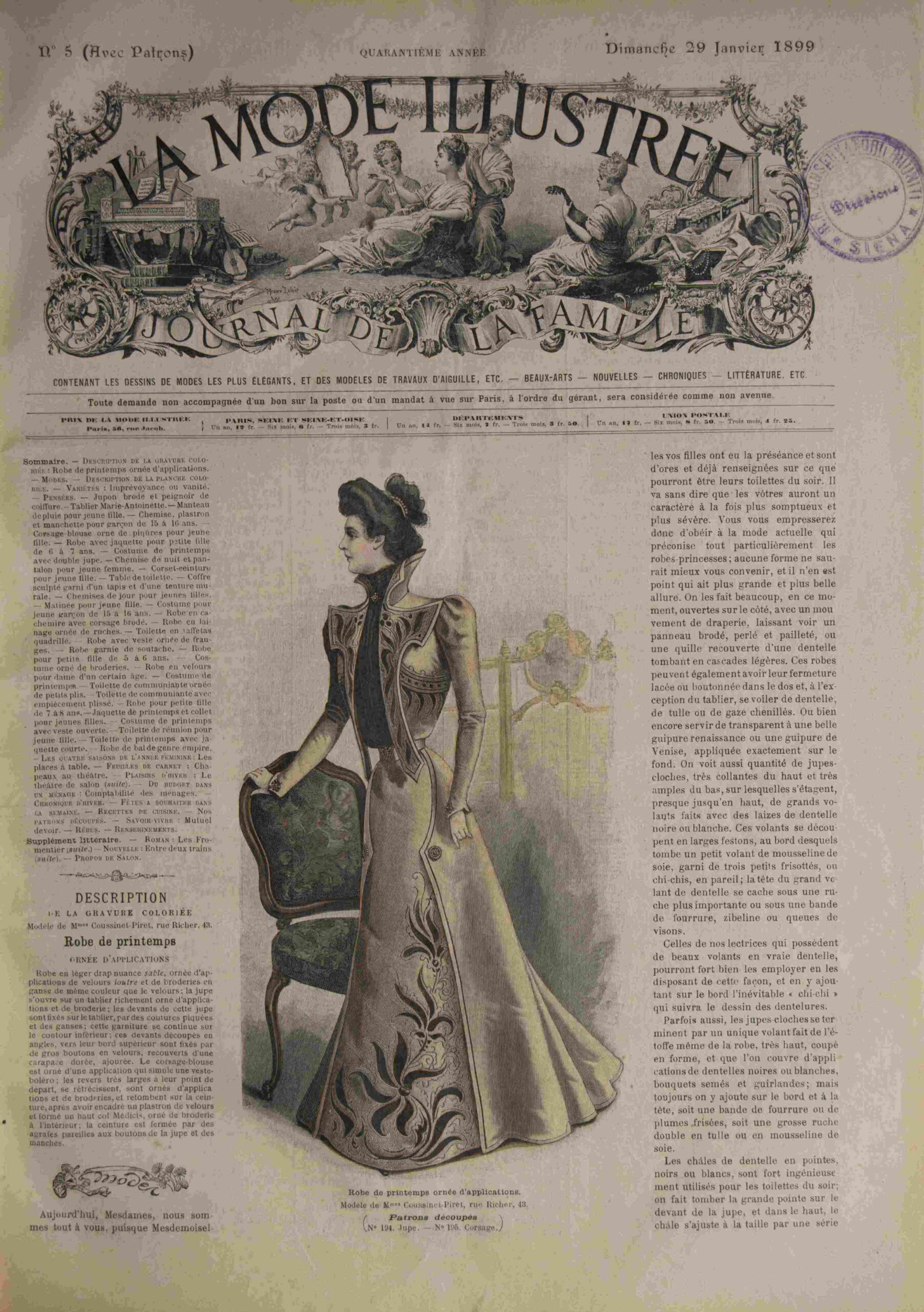 La Mode Illustrée Journal de la Famille