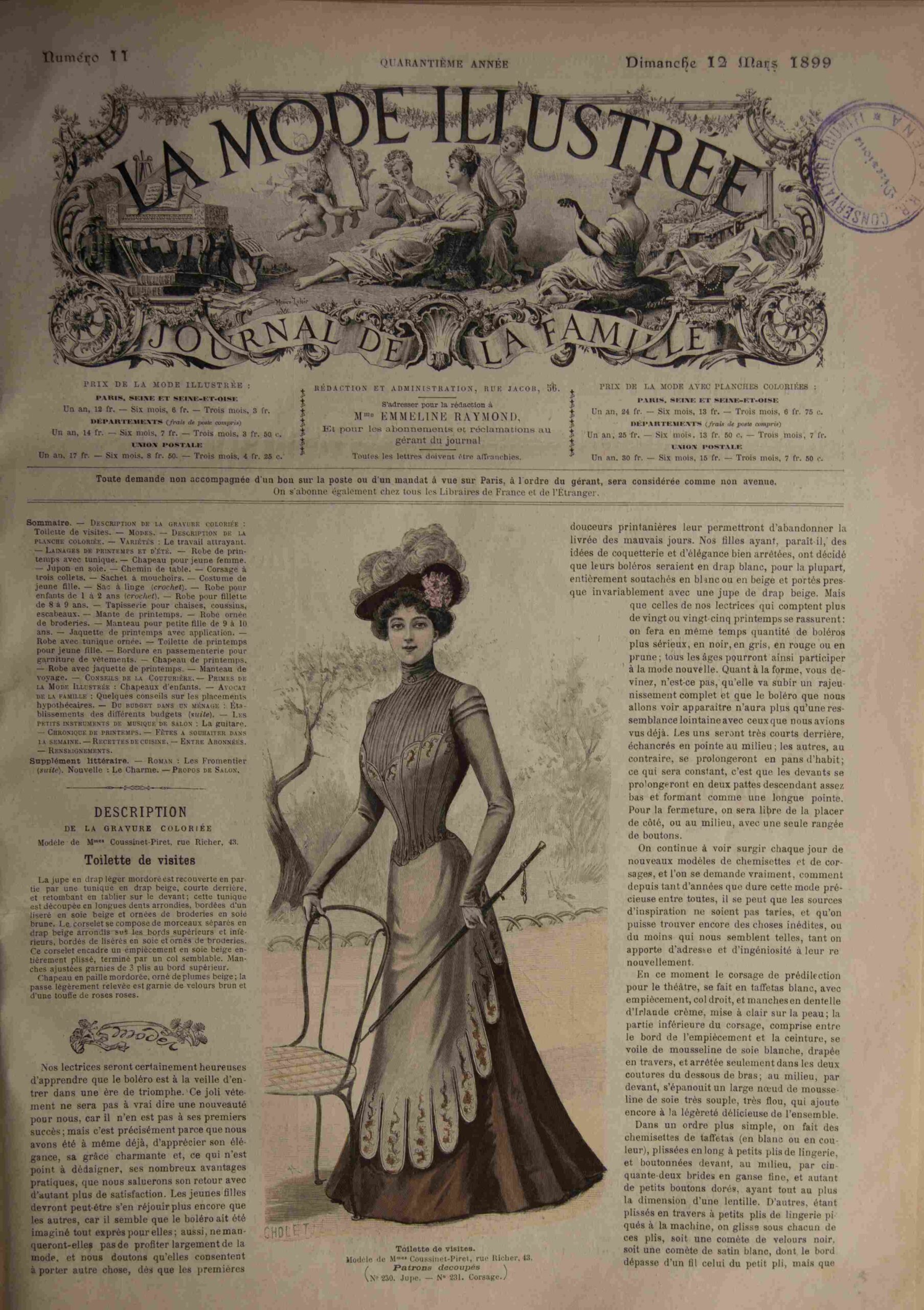 La Mode Illustrée Journal de la Famille