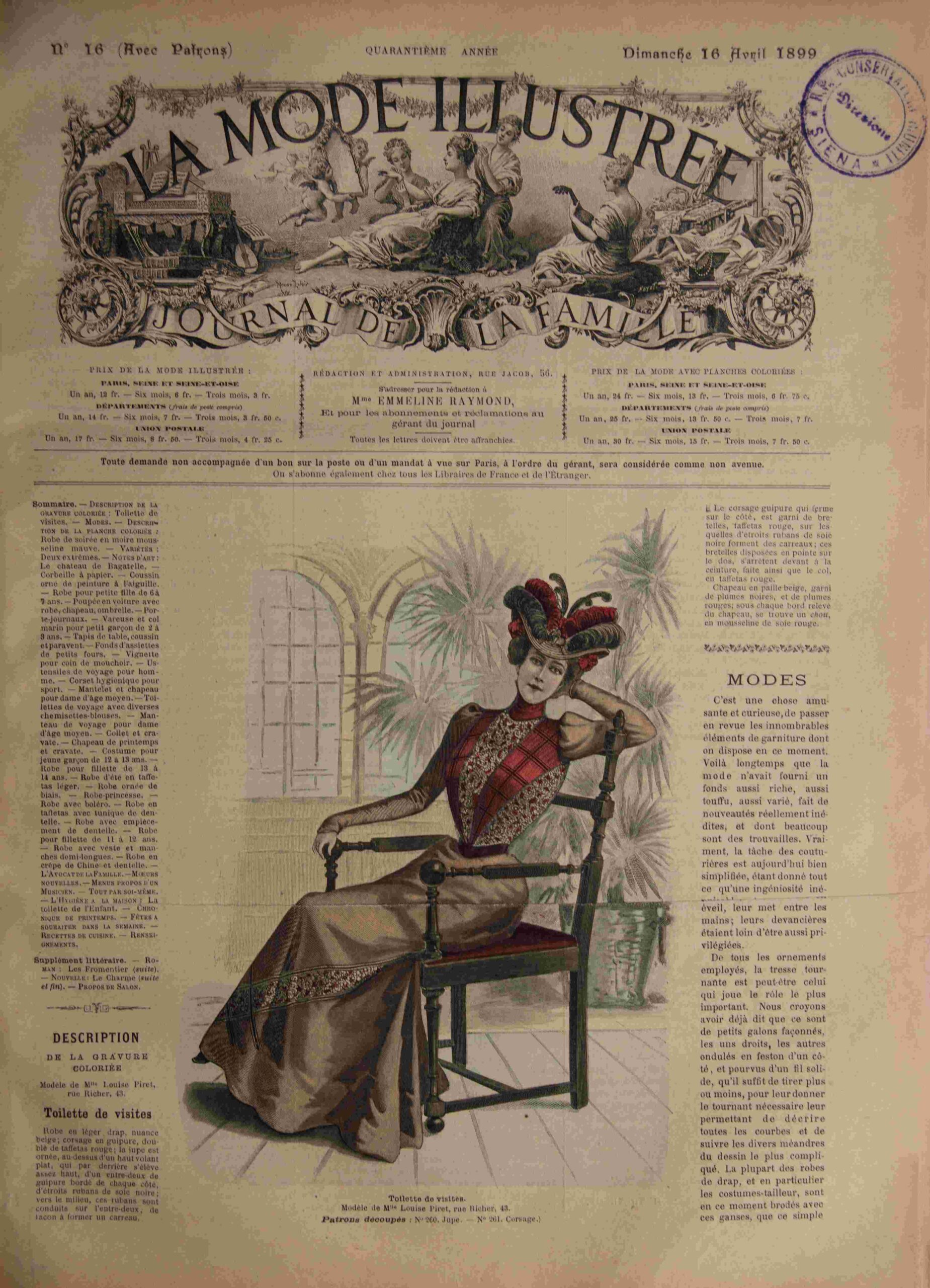 La Mode Illustrée Journal de la Famille