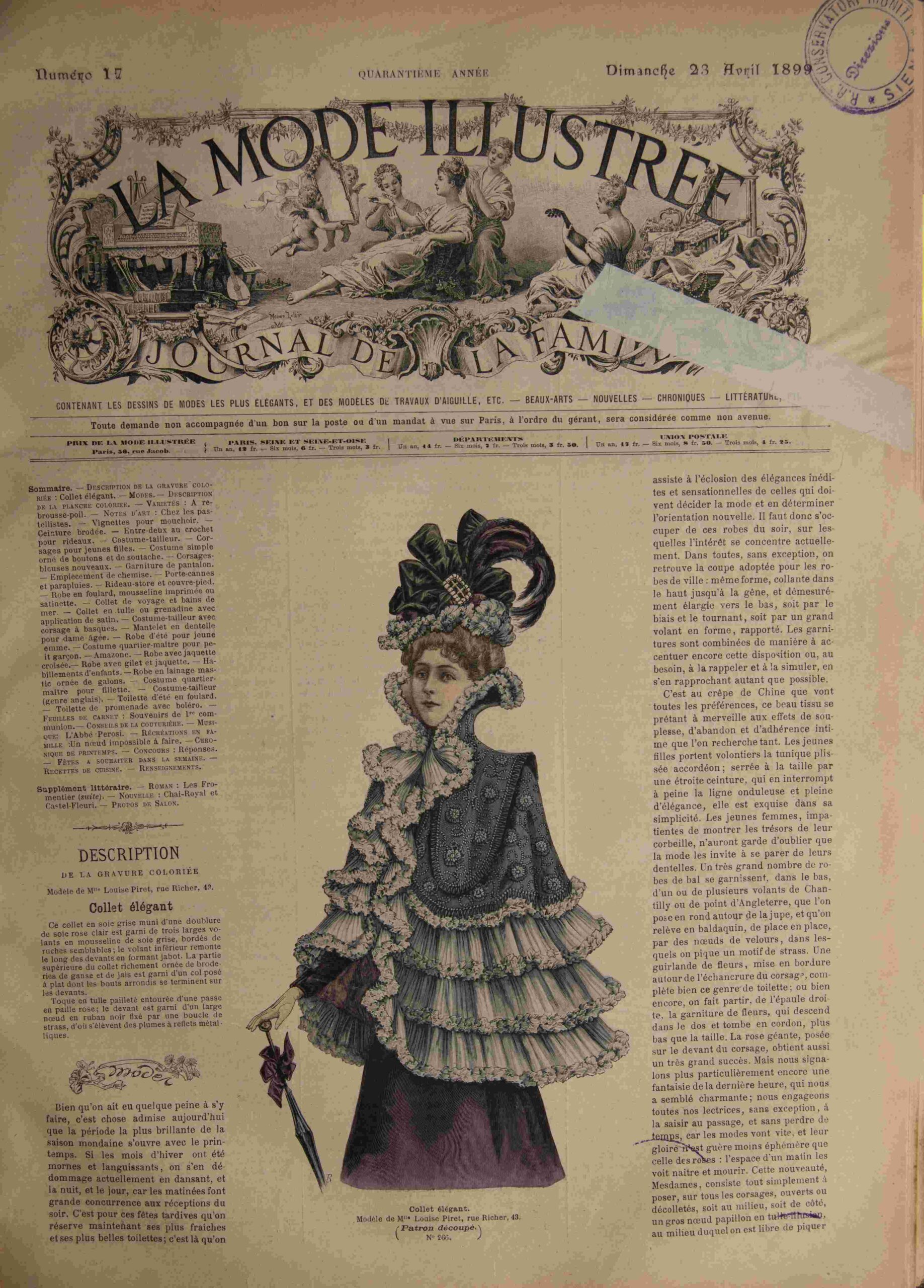 La Mode Illustrée Journal de la Famille