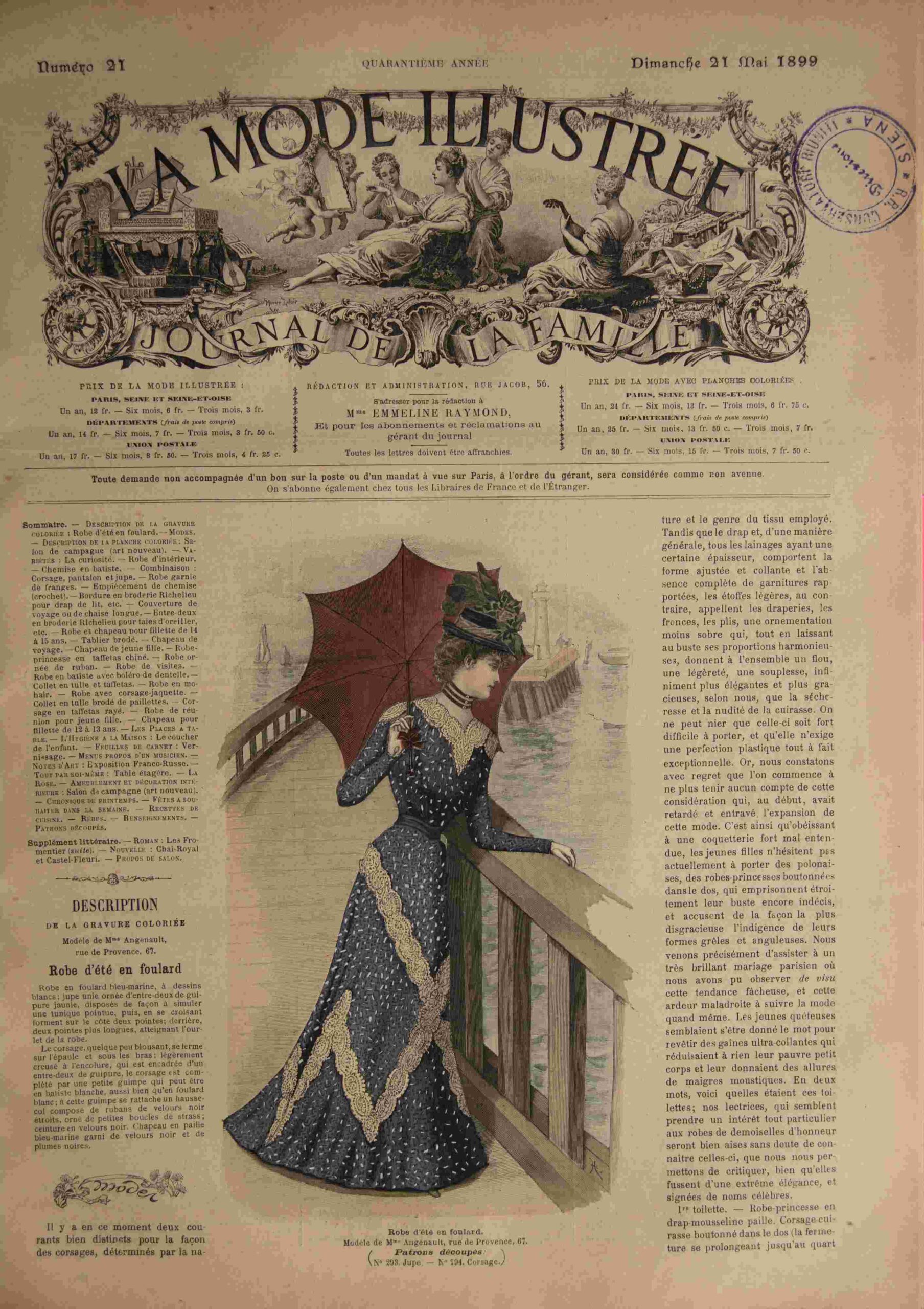 La Mode Illustrée Journal de la Famille