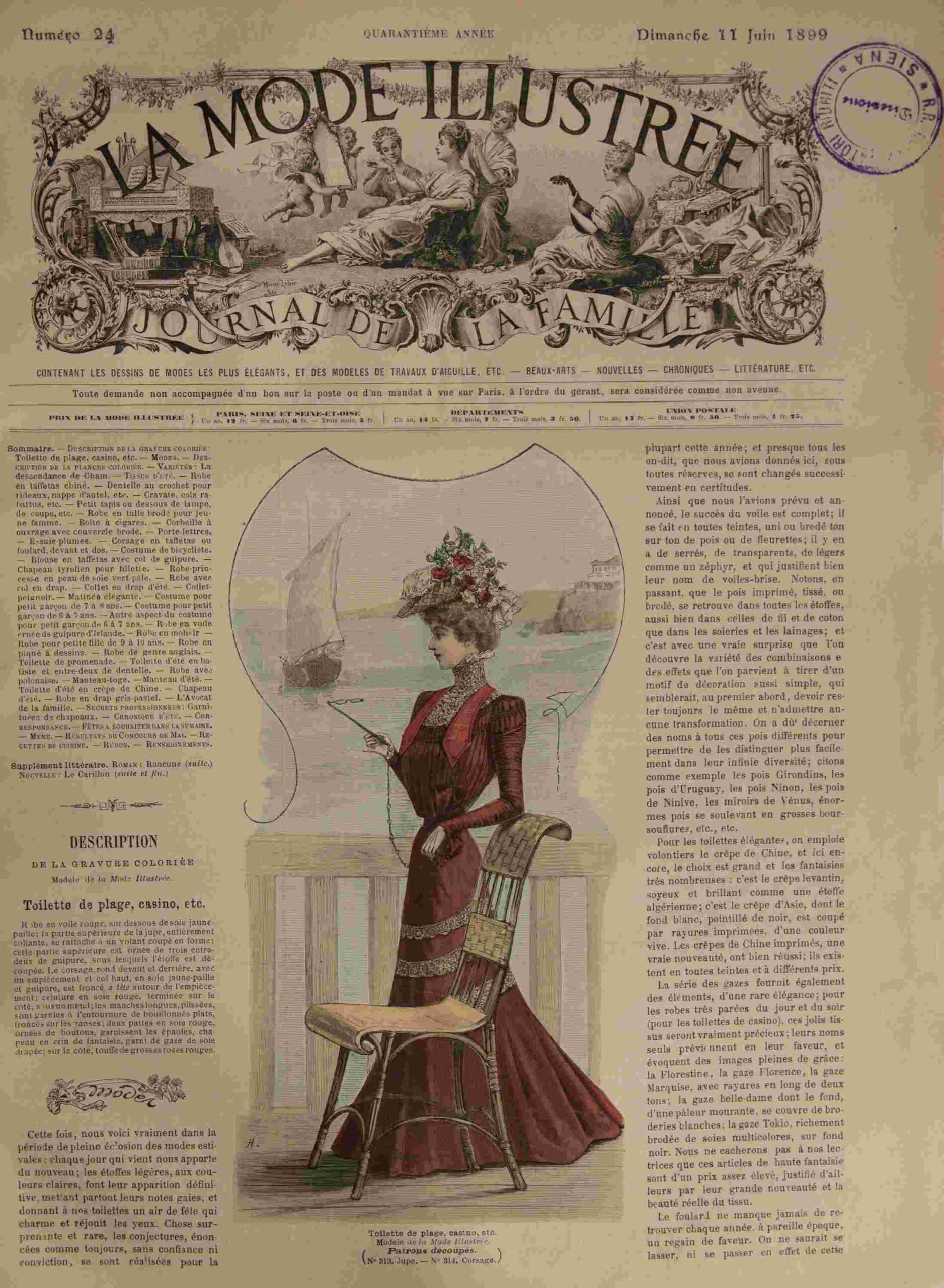 La Mode Illustrée Journal de la Famille