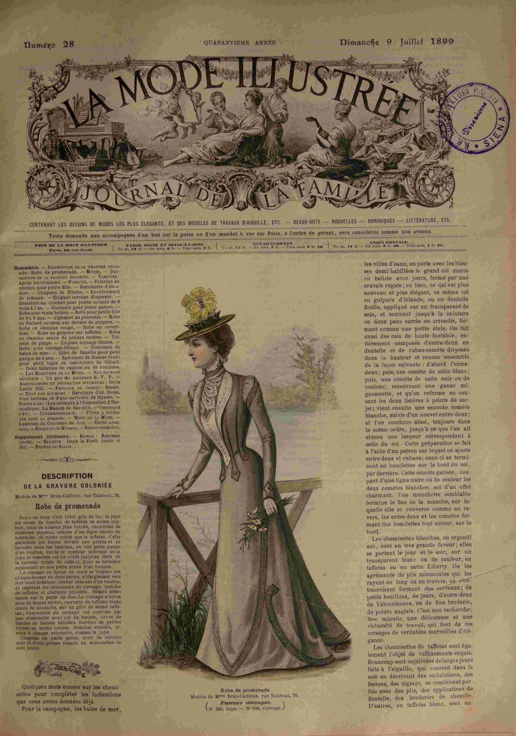 La Mode Illustrée Journal de la Famille