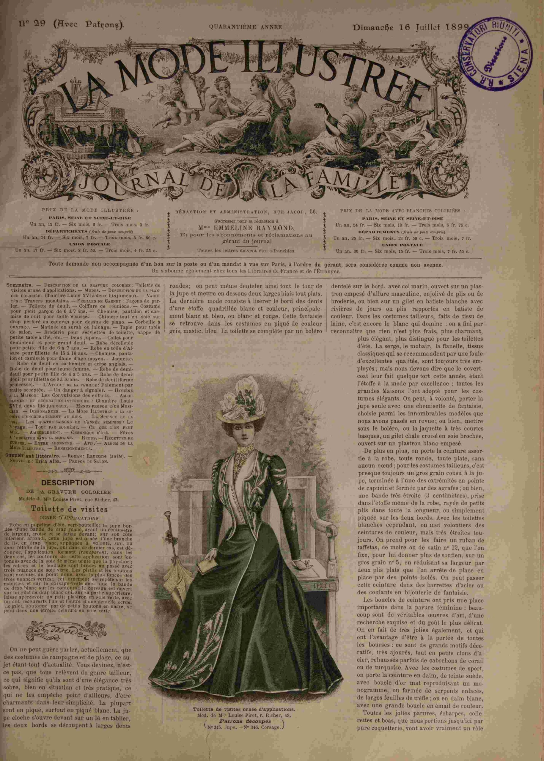 La Mode Illustrée Journal de la Famille