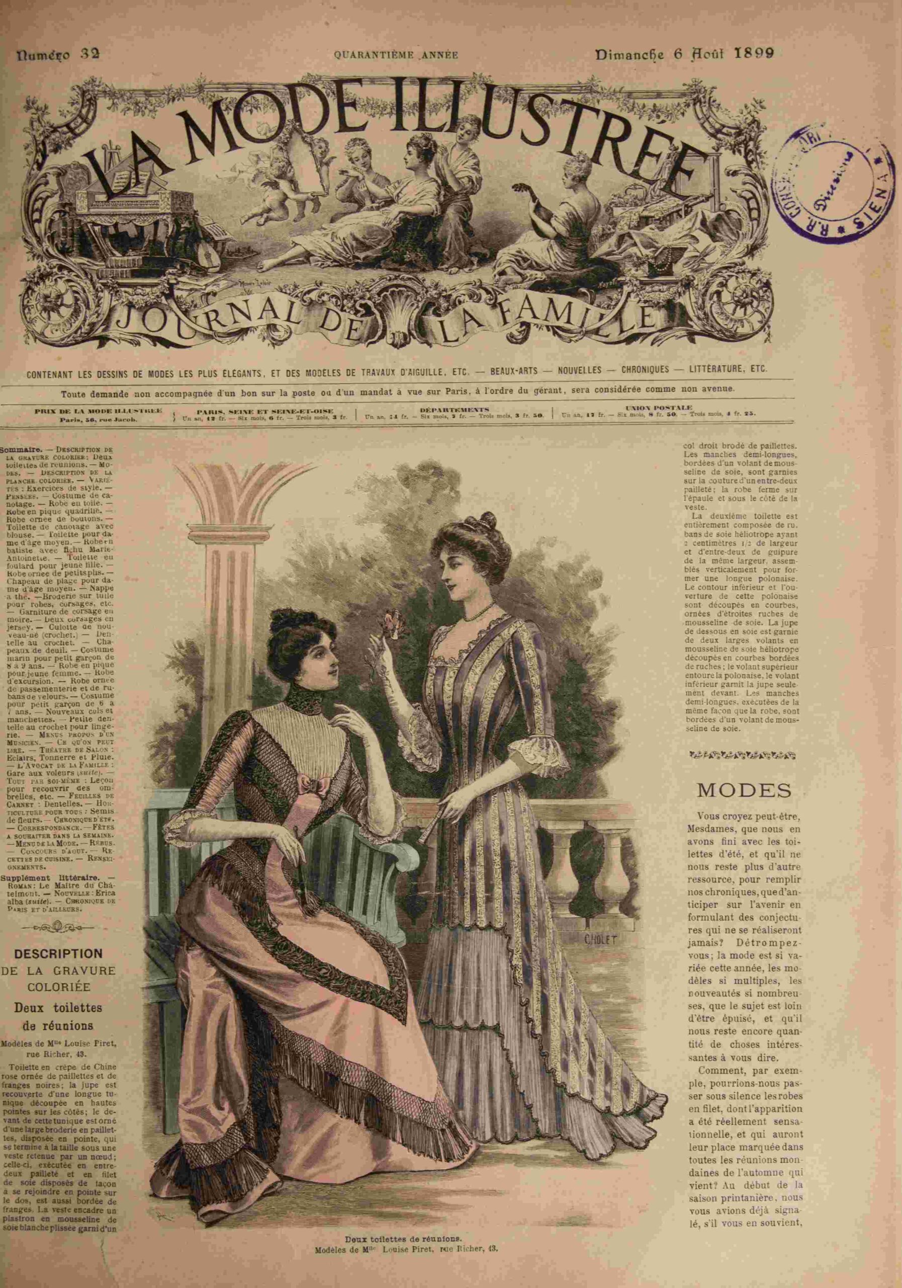La Mode Illustrée Journal de la Famille