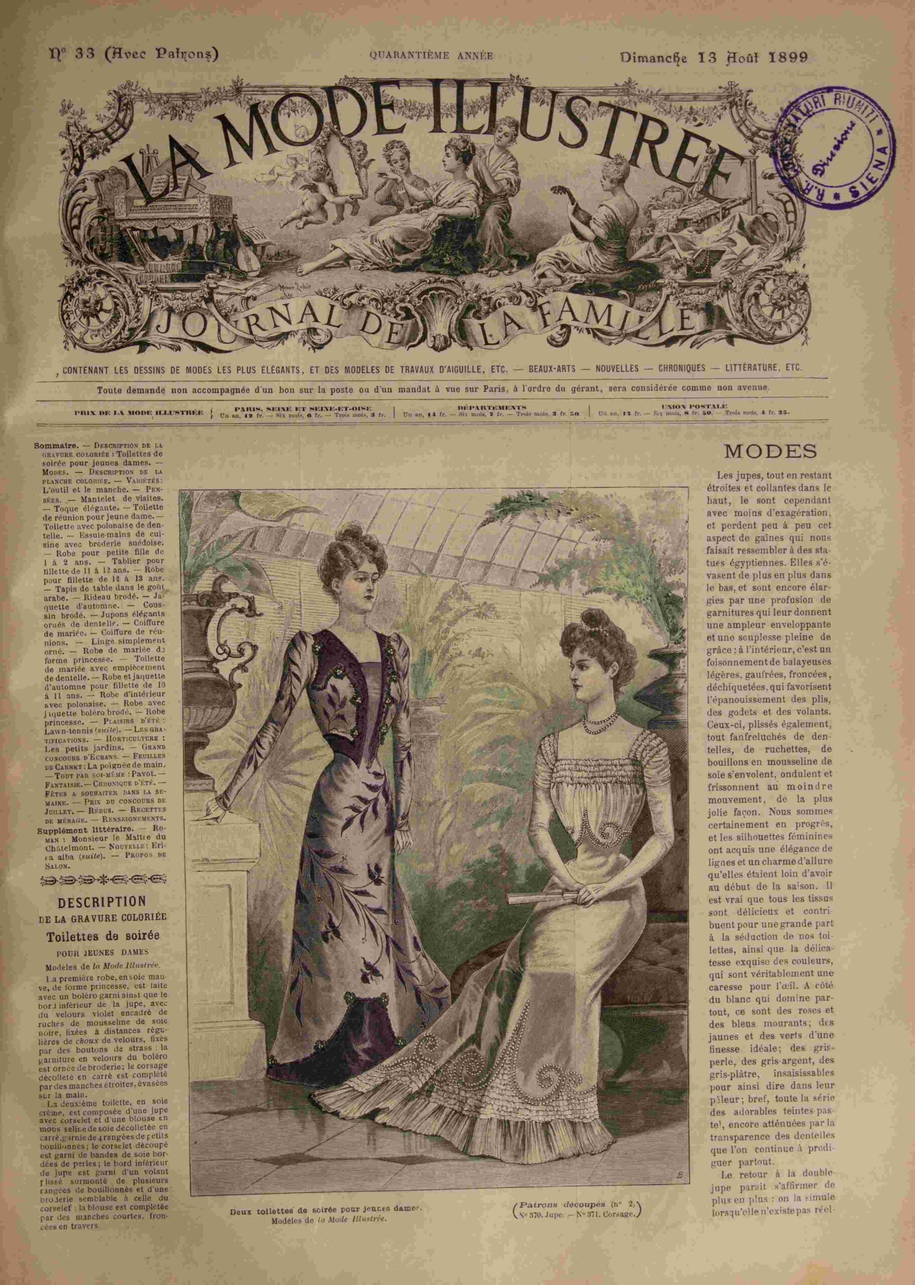 La Mode Illustrée Journal de la Famille