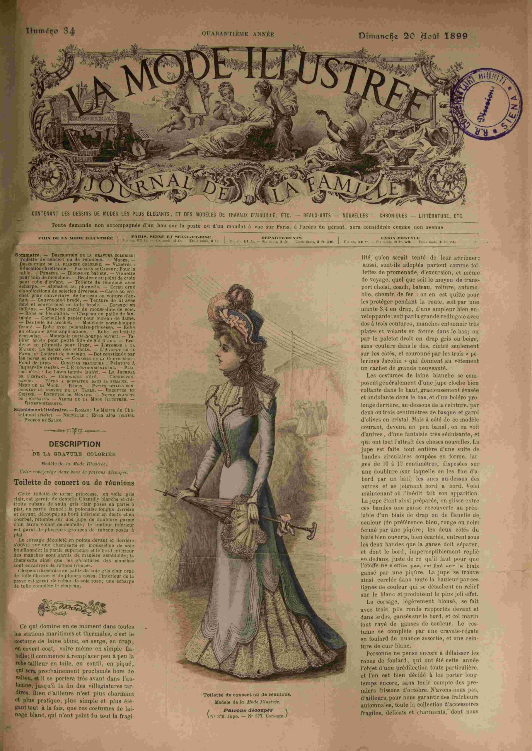 La Mode Illustrée Journal de la Famille