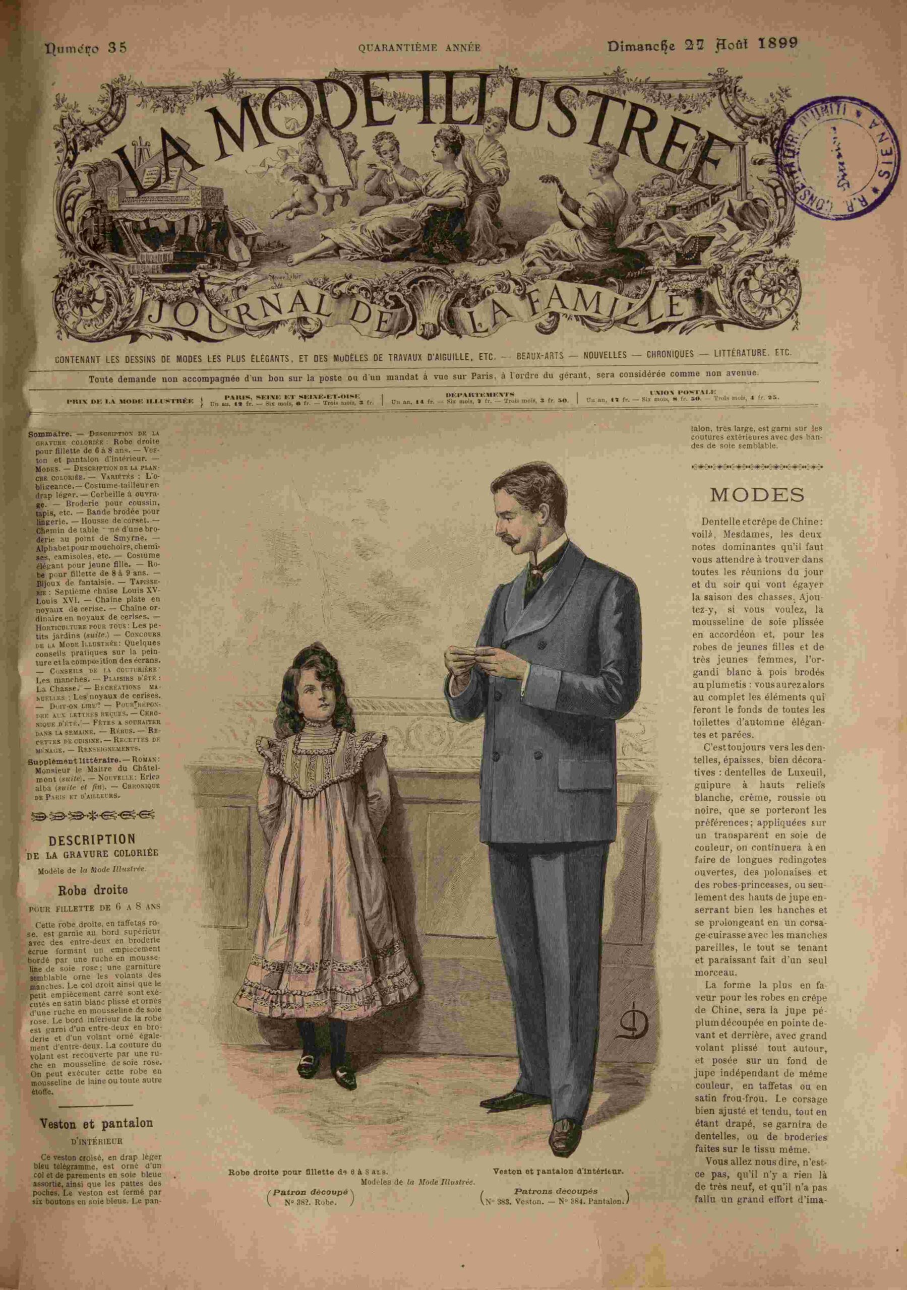 La Mode Illustrée Journal de la Famille