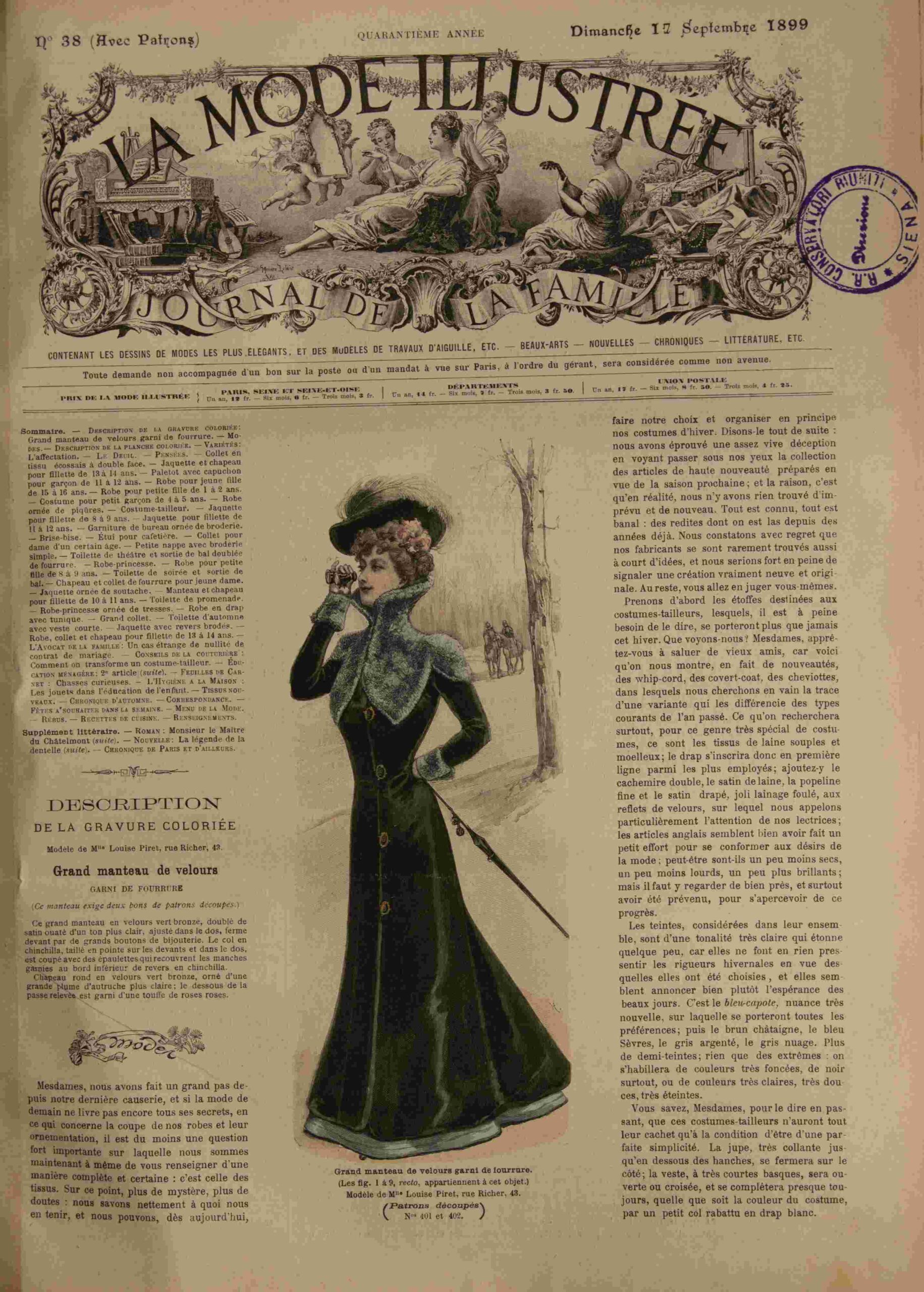 La Mode Illustrée Journal de la Famille
