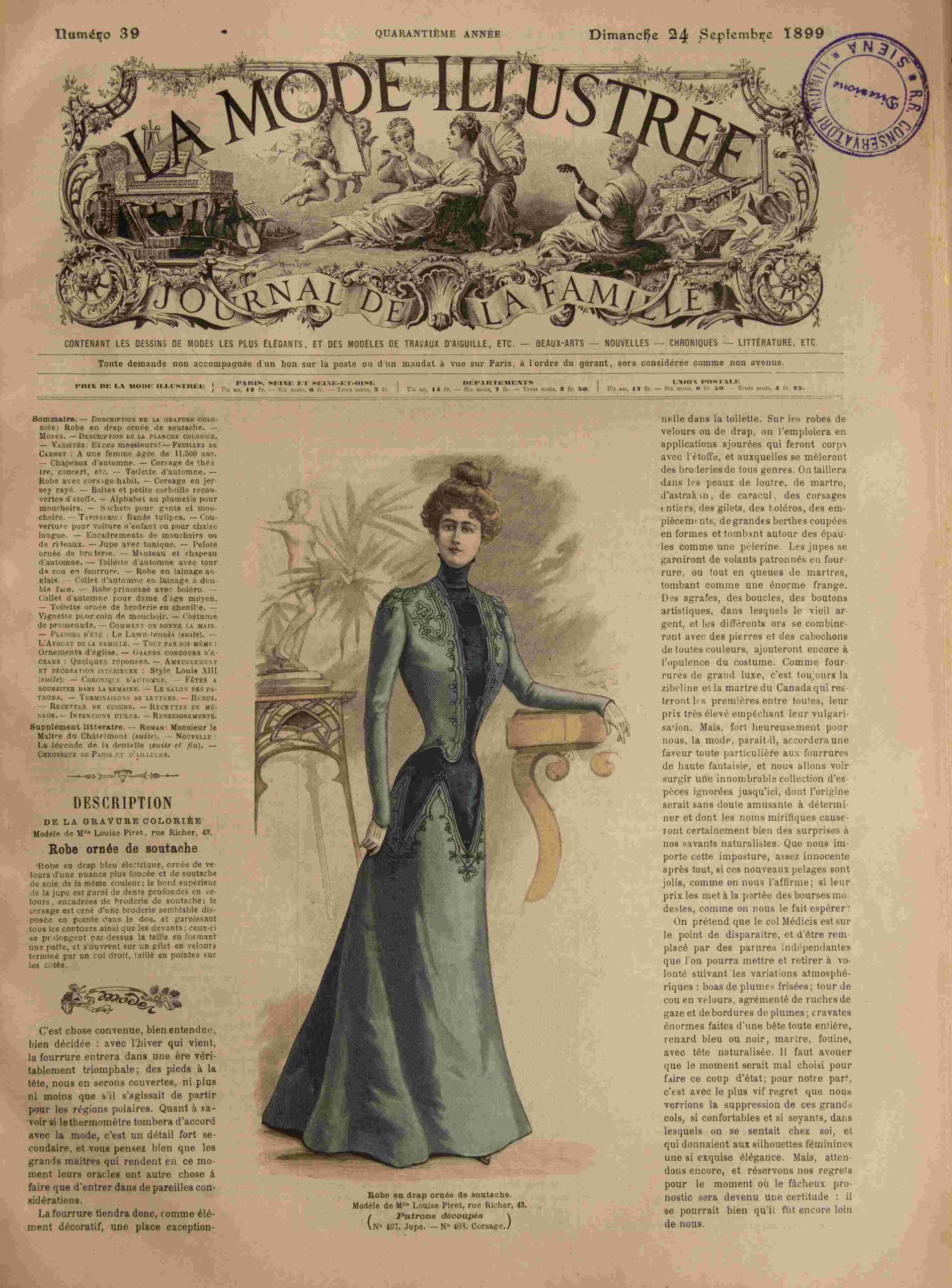 La Mode Illustrée Journal de la Famille