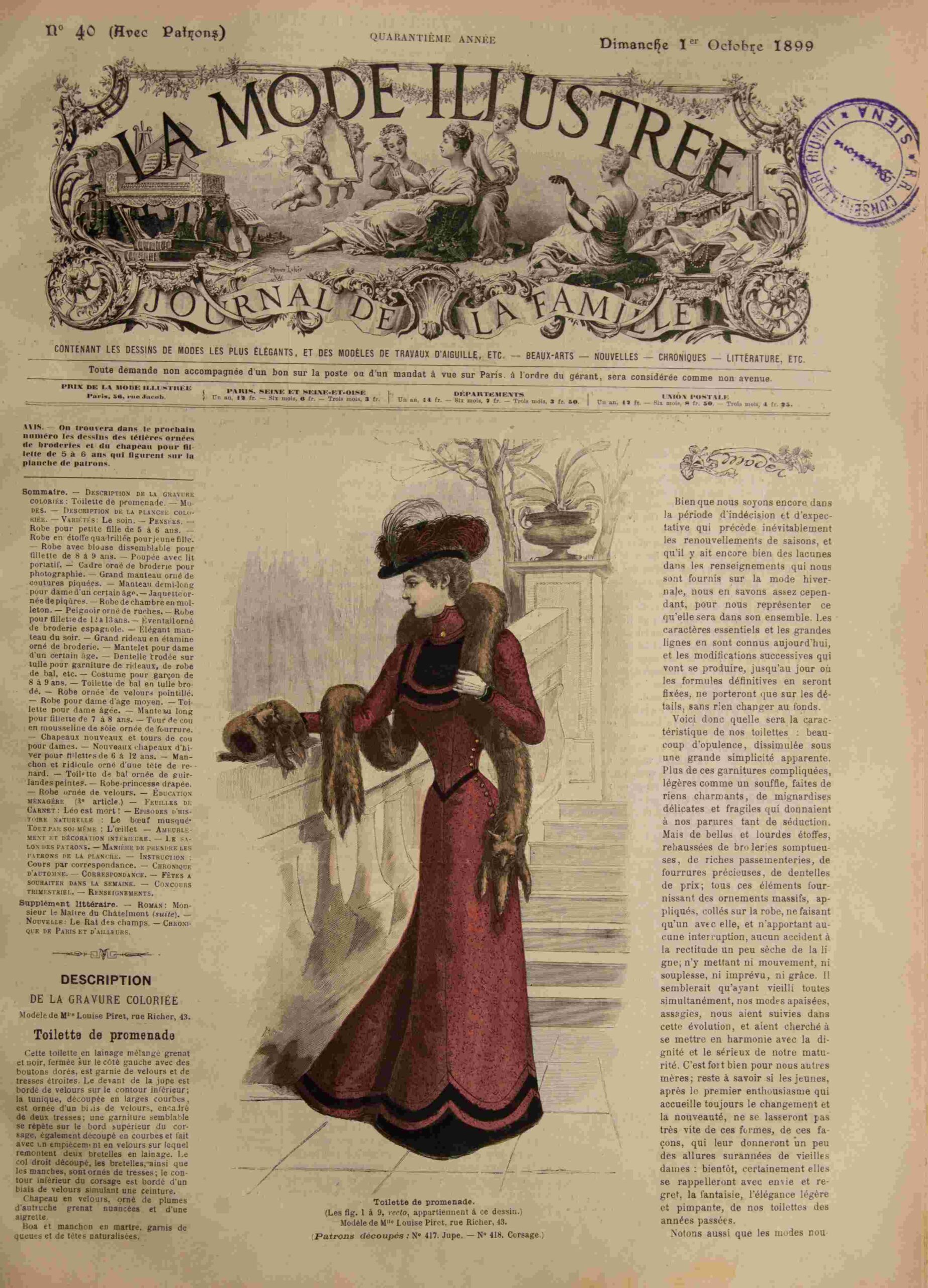 La Mode Illustrée Journal de la Famille