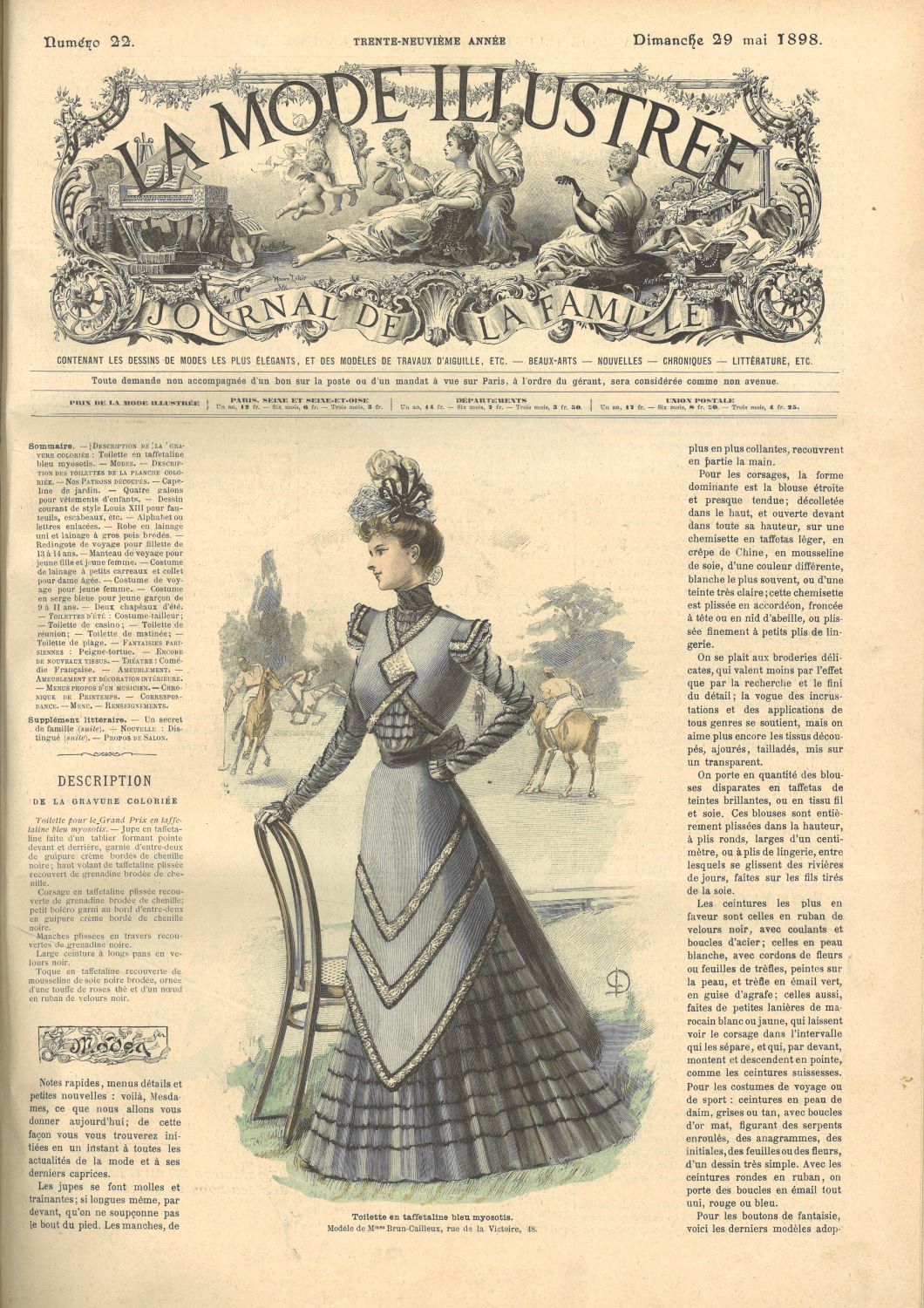 La Mode Illustrée Journal de la Famille
